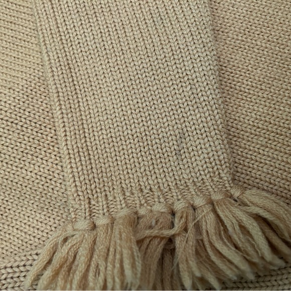 Vintage 1960's Russ Ladies Hong Kong Wool Mustard Sweater Size L - Picture 8 of 10